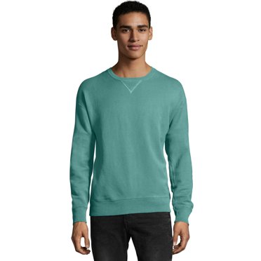 Hanes Chandail en Molleton Teint en Pièce ComfortWash pour Hommes Grande Taille, P, Spanish Moss