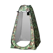 TFixol Portable Outdoor Shower and Changing Tent with Dual Windows, 1.2m x 1.2m x 1.9m, Camouflage Design, Easy Setup for Camping and Outdoor Activities
