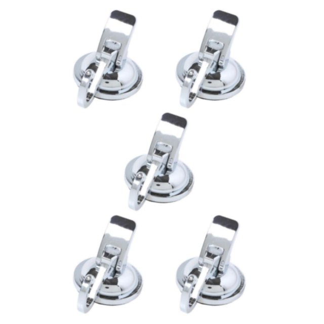 relayinert Door Hanging Hook Hanger Suction Cup Key Bathrobe Storage Rack Heavy Duty Coat Umbrella Accessory for Kitchen Bedroom Silver 5Set