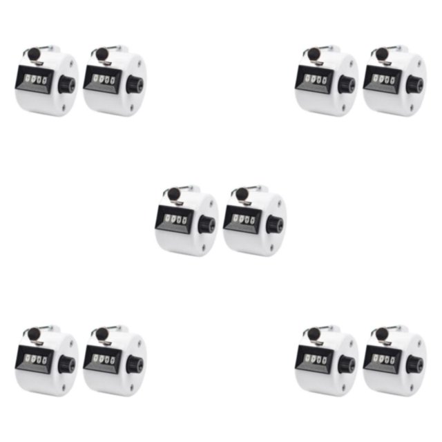 Maytalsory 2pcs Materials Unisex Hand Tally For Easy And Accurate Counting Easy To White 5Set
