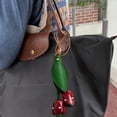 thumbnail image 1 of EGNMCR Advanced Sense Tanned Leather Cowhide Car Rearview Mirror Decoration Bag Pendant Keychain Decoration Artificial leather keychain, 1 of 6