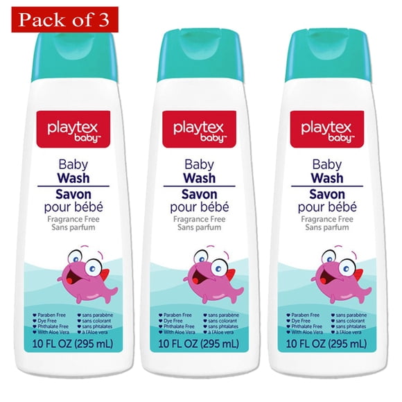 Playtex Baby Gel Douche Nettoyage Doux, 10 Fl Oz (Lot de 3)