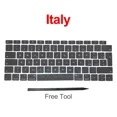 thumbnail image 1 of New A1932 Key Keycaps Keys Cap butterfly Keyboards Repair For Macbook Air Retina 13inch 2018 2019 Year Italy, 1 of 6