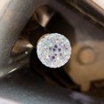 thumbnail image 4 of 4pcs Crystal Bling Tire Valve Caps Universal Fit For Vehicles Valve Stem Caps Dustproof Waterproof Easy Installation Car Accessories, 4 of 8