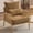 Khaki, variant on Ktaxon Accent Chair, Solid Wood and Jute Rope Armrests Armchair, Single sofa with Lumbar Pillow for Living Room Bedroom Office Blue-Green