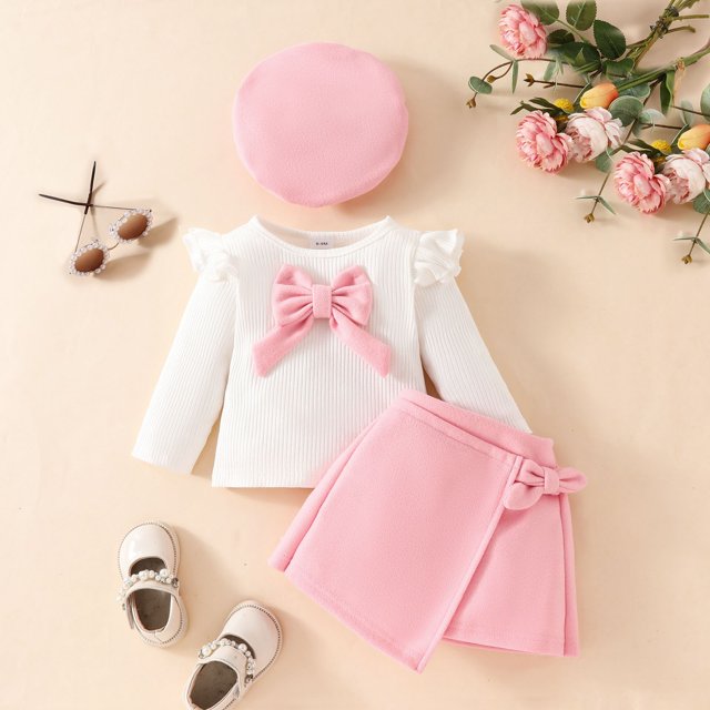 RXIRUCGD Hauts à Manches Longues et Col Rond pour Enfants Hommes et Femmes (Rose, Taille : 80)