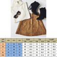 thumbnail image 2 of Jupe Courte Mini Preppy pour Femmes, Taille Haute, à Lacets, en Cuir Suédé, avec Poches, UK, 2 of 5