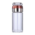 thumbnail image 2 of Iodue Glass&Bottle Infusifie Tea Infuser Double Layered Glass Tea Infuser Bottle Tea Steeper For Loose Tea Portable Tea Water Separation Tea Cup Glass Tea Cup With Infuser And Lid, 2 of 4