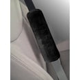 thumbnail image 1 of Coussin d’épaule pour ceinture de sécurité Auto Drive en fausse peau de mouton pour adultes et enfants, protection de voyage douce et confortable, noir, 1 of 4