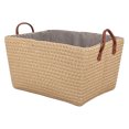 thumbnail image 1 of Poubelle de Rangement Pliable, Panier de Rangement Multifonctions Pliable Exquis pour Livres pour Garde-Robe pour Jouets Jaune Pâle, 1 of 8