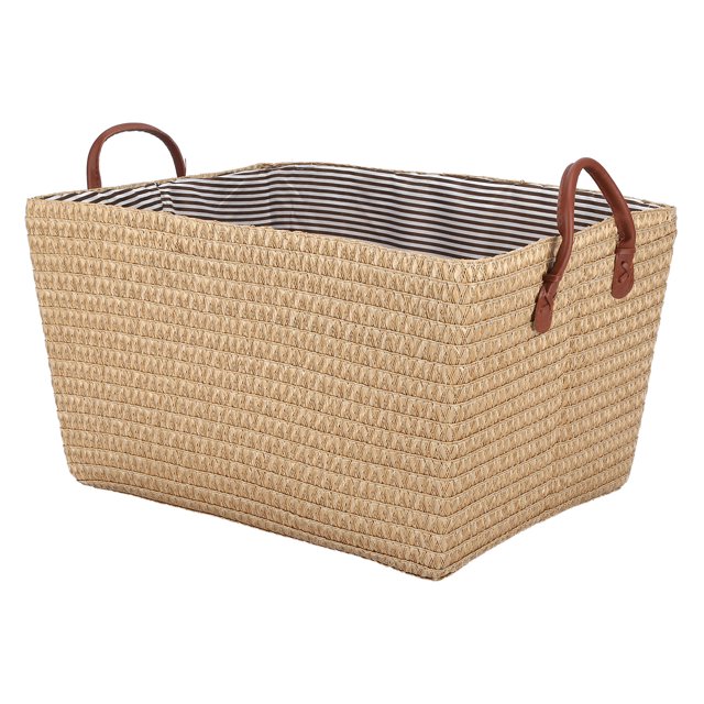 Poubelle de Rangement Pliable, Panier de Rangement Multifonctions Pliable Exquis pour Livres pour Garde-Robe pour Jouets Jaune Pâle