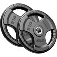 thumbnail image 1 of MAGMA Virgin Rubber 2-Inch Cast Iron Olympic Grip Plates, for Strength Training, Weightlifting, Muscle Toning, Weight Loss & Crossfit, 1 of 9