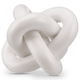 thumbnail image 1 of Bouclair White Abstract Knotted Ceramic Decorative Object, 1 of 10