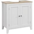 thumbnail image 1 of kleankin Armoire de Lavabo de Salle de Bain, Armoire sous l'Évier avec Tablette Ajustable, 1 of 10