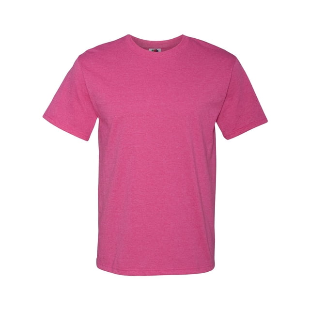 Fruit Of The Loom T-Shirt à Manches Courtes en Coton HD pour Hommes, 2TG, Rose Rétro Chiné