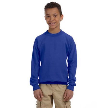 Youth Heavy Blendâ„¢ 13.3 Oz./verge Lin., Molleton 50/50 à Col Ras du Cou - ROYAL - G