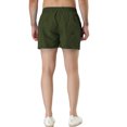 thumbnail image 3 of INSPIRE CHIC Men's Shorts Drawstring Waist Mesh Lining Board Beach Swimwear 34 Olive Green, 3 of 7