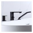 thumbnail image 4 of akuaplus® Roman Bathtub Faucet ELENA with Hand Shower in solid brass - 3 Pieces., 4 of 6
