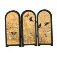 thumbnail image 4 of simhoa Chinese Design Mini Screen Ornament 3 Panel Divider for Fireplace Countertop C, 4 of 8