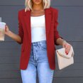 thumbnail image 2 of Pompotops Mode Femmes Décontracté Poches Manches Longues Manteau Cardigan Blouse Liquidation, 2 of 6