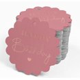 thumbnail image 4 of Inkdotpot Real Rose Gold Foil Happy Birthday Tags Favor Hang Paper Tags 50 Piece, 4 of 6