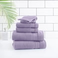 thumbnail image 1 of hometrends Solid Bath Towel 6-Piece Set, Purple, 1 of 5