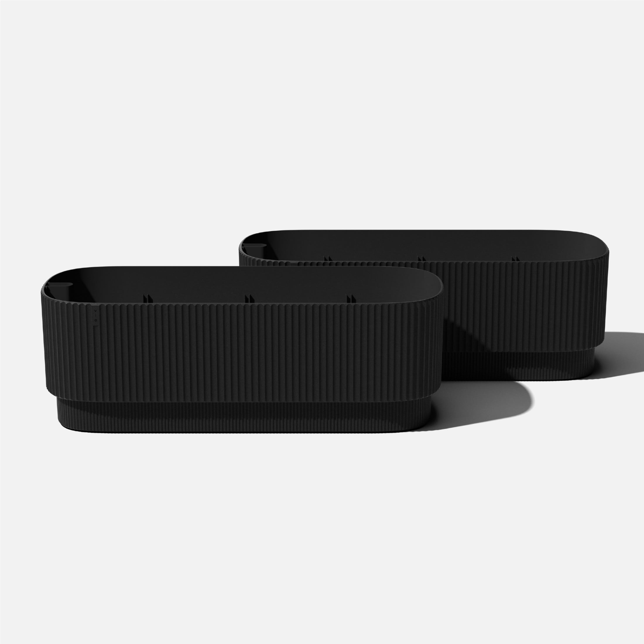 Veradek Demi Series Black Garden Bed 42" Self-Watering Planter (2 Pack)