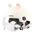thumbnail image 4 of Open Face Helmet Cute Lightweight Half Face Helmet Accessory Beige, 4 of 9