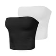 thumbnail image 5 of Tube Tops, Womens Solid Color Sports Summer Fashion Casual Tube Tops, 5 of 5