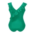 thumbnail image 5 of ylioge Womens One-Piece Swimsuits Tankini Ruffle Sleeveless V Neck Bathing Suits Ladies Trendy Solid Color Pleated Built in Bra Swimsuit, 5 of 5