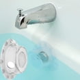 thumbnail image 2 of Bathtub Overflow Drain Cover Overflow Bathtub Tray Plug Bathtub Drain CoverBathtub Drain Cover & Floor Drain Elevated Water Level Overflow Stopper Cap Plastic Material, 2 of 6
