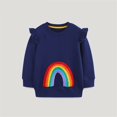thumbnail image 1 of RXIRUCGD Haut à Manches Longues Polyvalent pour Enfants, Col Rond, Décontracté, Ample (Bleu, Taille: 2 Ans), 1 of 6