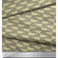 thumbnail image 2 of Soimoi Cotton Jersey Fabric Cross Sign & Triangle Geometric Print Fabric by The Yard 58 Inch Wide, 2 of 4