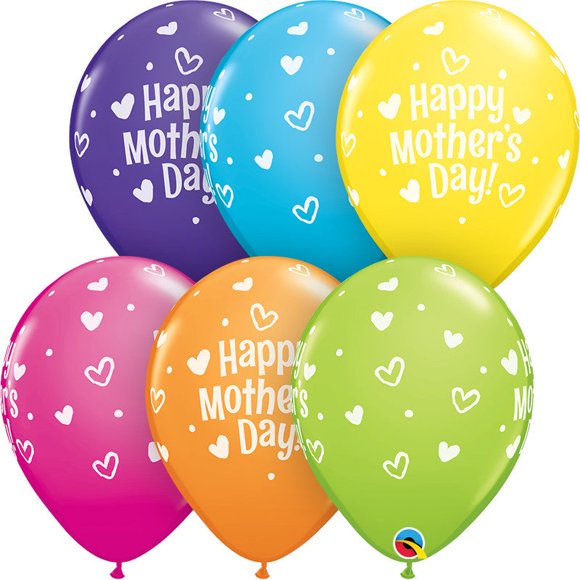 Mother's Day Delight - Biodegradable Latex Balloons Pack, Vibrant & Long-lasting