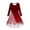 Red, variant on Kids Toddler Girls Christmas Trees Deer Print Christmas Long Sleeve Party Princess Dress Girls Dresses Red L/8 Y—9 Y