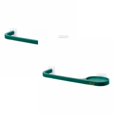 thumbnail image 1 of Oleegame 2PC Spoon And Lid Rest Wall Mounted Towel Rack Hanging Plastic Towel Bar Storage Rack Bathroom Rack Single Bar Bath Towel Rack Green, 1 of 9