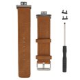 thumbnail image 1 of Bracelet en Cuir pour Montre Intelligente Bracelet en Cuir Compatible pour Montre Remplacement Bracelet Bracelet Marron, 1 of 8
