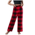 thumbnail image 3 of Ketyyh-chn99 Pantalons de Survêtement pour Garçons Pantalons pour Garçons Tout-Petits Adolescents Garçons et Filles Pantalons Longs à Carreaux Rouges Pyjamas pour Tenues d'Intérieur Assorties en Famille pour 18 Ans, Rouge, 3 of 5