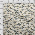 thumbnail image 3 of oneOone Velvet Dark Dusty Blue Fabric Bird Craft Projects Decor Fabric Printed By The Yard 58 Inch Wide, 3 of 4