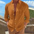 thumbnail image 2 of RKSTN Cardigan pour Homme Décontracté Mode Col Rabattu Chandail Uni Manches Longues Hauts en Coton Décontractés Stylés pour l'Automne, 2 of 9
