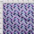 thumbnail image 2 of oneOone Tissu Jersey Viscose Texturé Imprimé Géométrique Marocain BTY 60 Pouces de Large, 2 of 4
