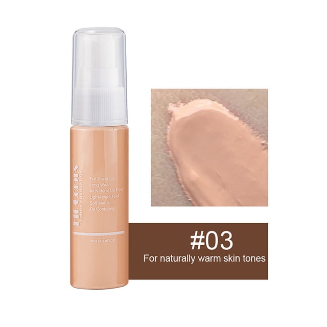 Holiday Deals Naittoop Liquid Brightening Highlight Matte Oil Control Concealer Facial Concealer Color Changing for Women Girls