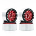 thumbnail image 1 of Moobody Aluminum Alloy Wheel Rim Beadlock Wheel Rims Hub 4pcs Replacement for 1/10 TRX4 Axial SCX10 90046 SCX10 III AXI03007 AXI03003 RC Car, 1 of 7