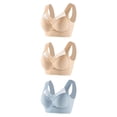 thumbnail image 1 of Timegard Womens Plus Size Bras No Underwire Full Coverage Mesh Breathable Comfort Everyday Bralette, 1 of 2