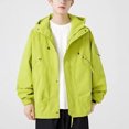 thumbnail image 3 of Styesk Jackets for Men Men's Spring And Charge Coat Thin Outdoor Mountaineering And Riding Windproof Work Coat, 3 of 4