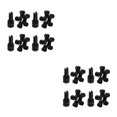thumbnail image 4 of mmirethe 4pcs/set Efficient Performance Motorcycle Fixed Screws For High Torsion And Stress Resistance black 2Set, 4 of 6