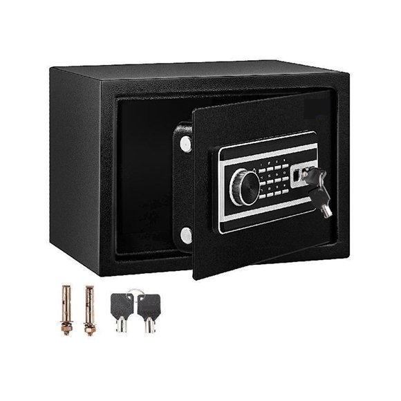Serrures d'Empreintes Digitales Coffre-Fort 0,8/1,7/2,1 Pied Cube Tirelire Électronique Numérique Secrète Cachée pour Ranger de l'Argent, Installation Facile
