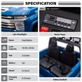 thumbnail image 4 of VOLTZ TOYS Chevrolet Silverado 12V Kids Ride-On Truck – 2 Seater, LED Lights, Music, 4 of 6