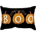thumbnail image 1 of Way to Celebrate! Halloween Boo Pumpkins Decorative Pillow, 1 of 4