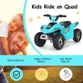 thumbnail image 4 of Costway 6V Kids Electric Quad ATV 4 Wheels Ride On Toy for Toddlers Forward&Reverse Blue, 4 of 9
